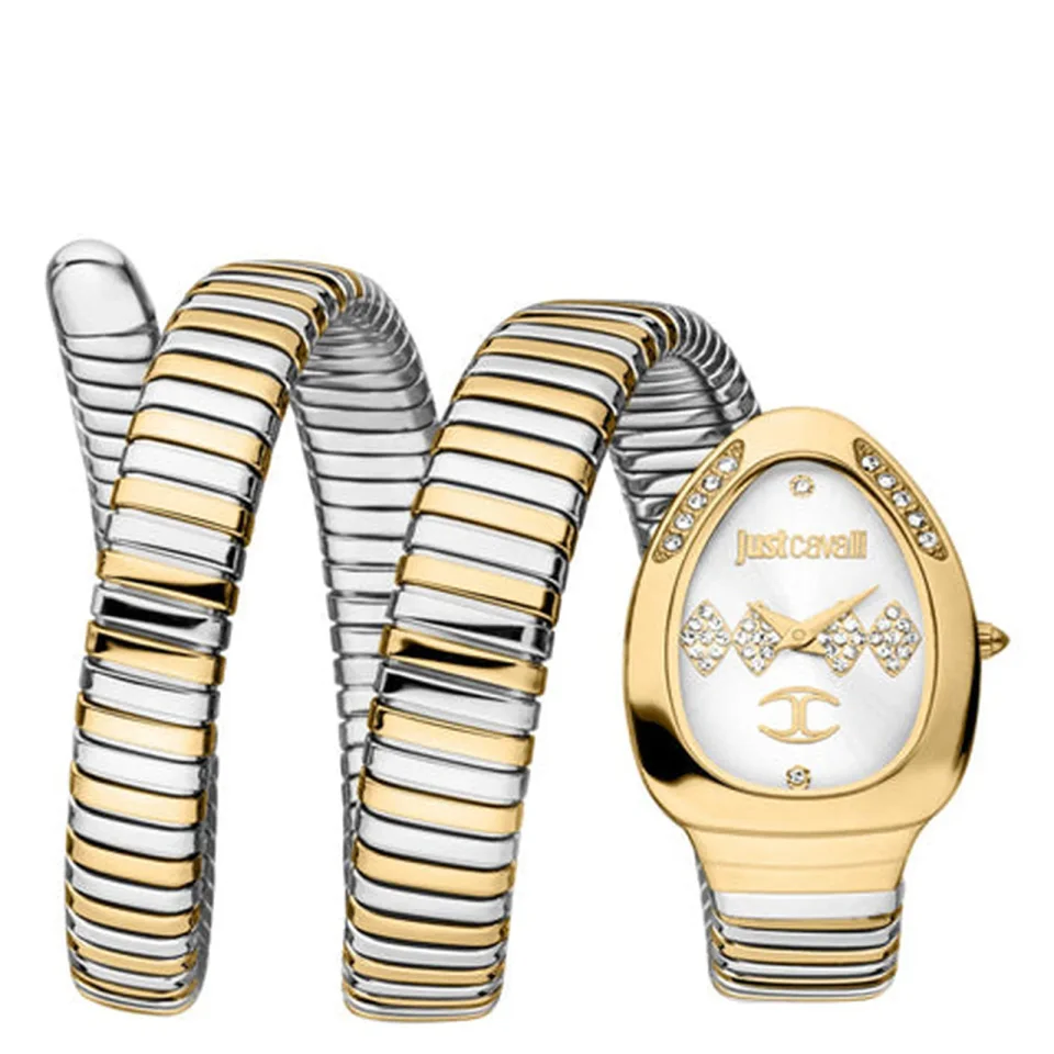JUST CAVALLI JC1L230M0065 women’s watch with a 30 mm case and two-tone stainless steel strap