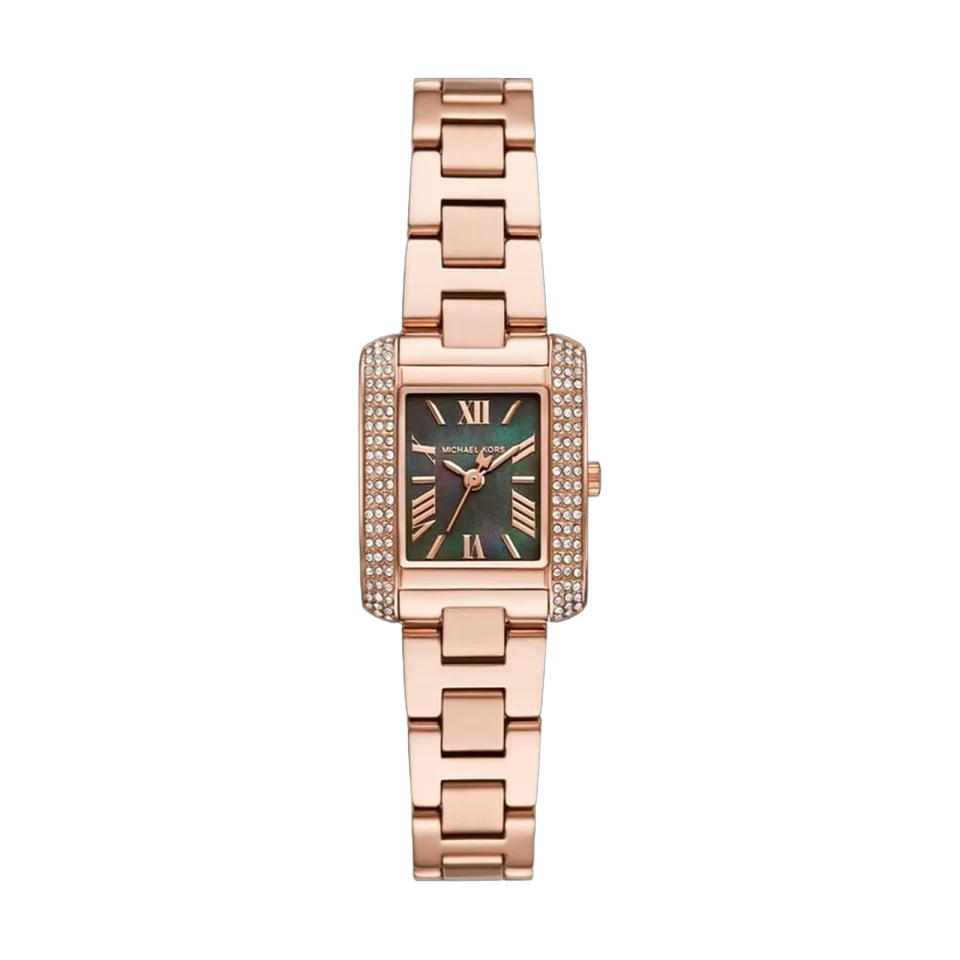 Michael Kors Emery MK4868 women’s watch with mother-of-pearl dial and rose gold stainless steel bracelet