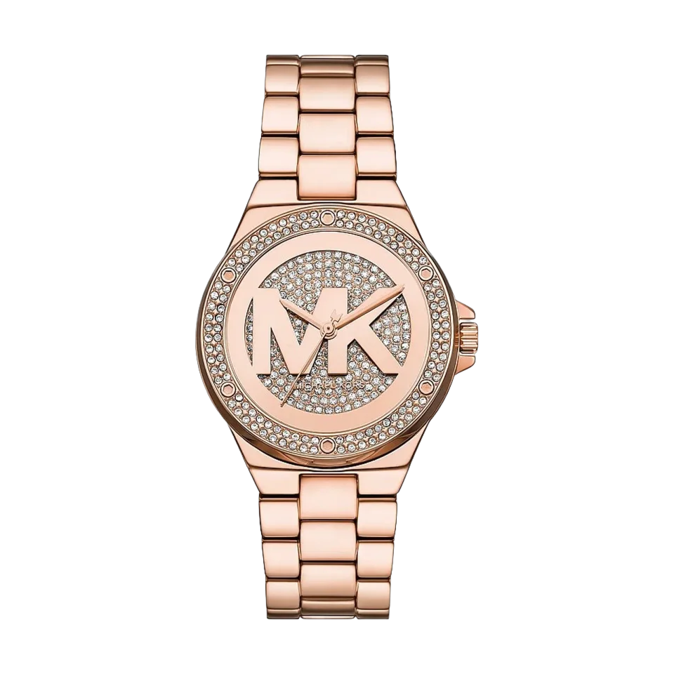 MICHAEL KORS Lennox women’s watch with rose gold dial and stainless steel rose gold bracelet