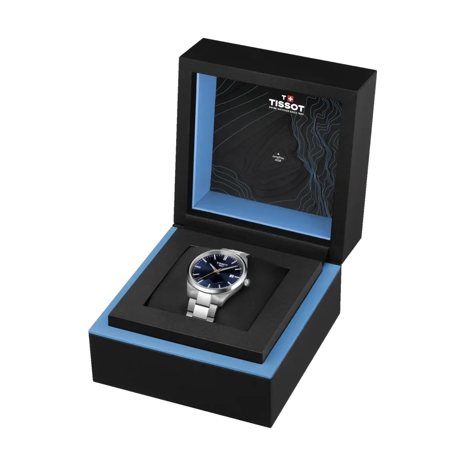 TISSOT PR 100 Jungfraubahn Quartz Men's Watch — packaging shot